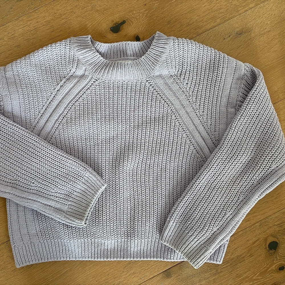 Lavender chenille sweater
